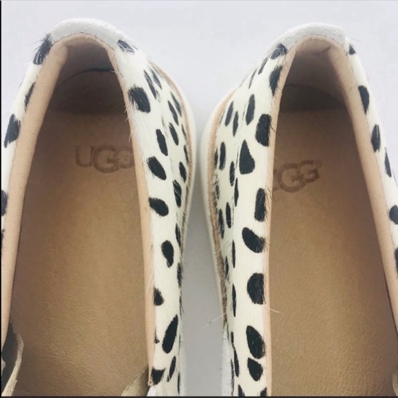 UGG SOLEDA GENUINE CALF HAIR SLIP-ON SNEAKERS - Picture 4 of 11